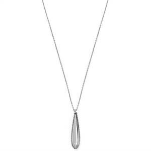 NEW BRIGHTON women's pretty tough small droplet necklace in silver
